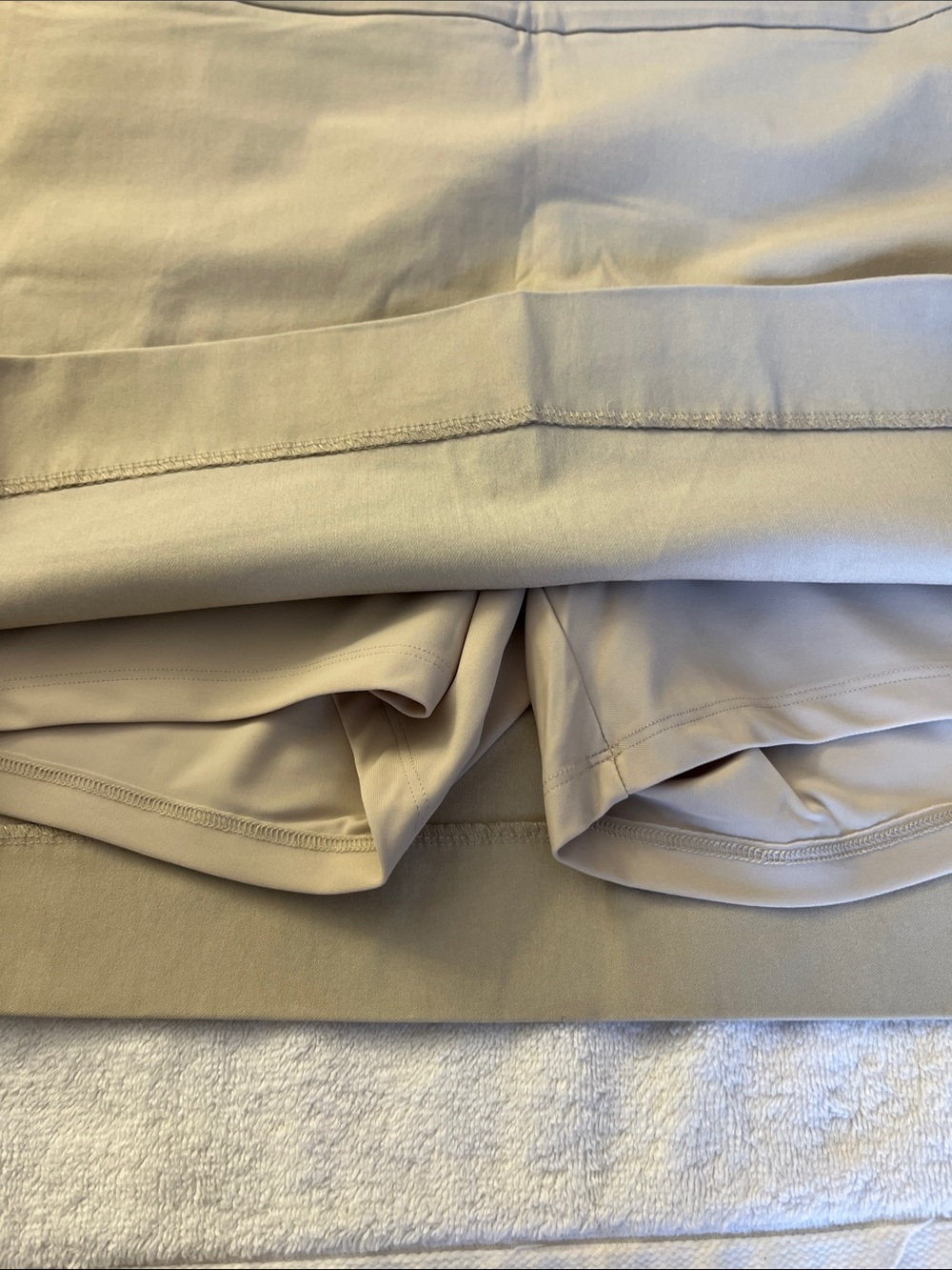 Up! Pull-On Mini Skort in Tan with Tummy Control - Picture 14 of 14